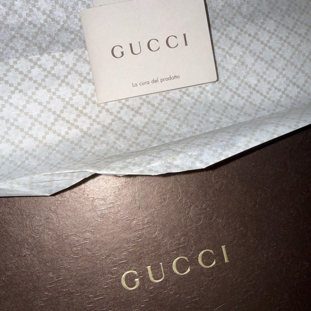 Gucci Tan Leather bamboo tassle with Gold Logo - Picture 11 of 11